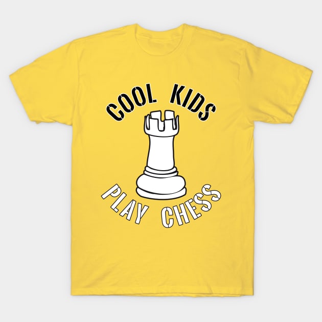 Cool Kids Play Chess Rook Piece T-Shirt by yeoys